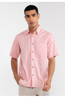 TUSCA MEN | Nuansa Batik Kemeja in Pink