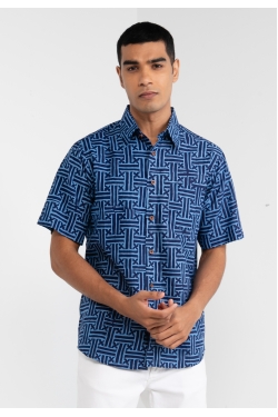 TUSCA MEN | Nuansa Batik Kemeja in Baby Blue