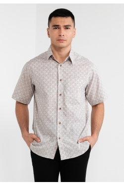 TUSCA MEN | Nuansa Batik Kemeja in Grey