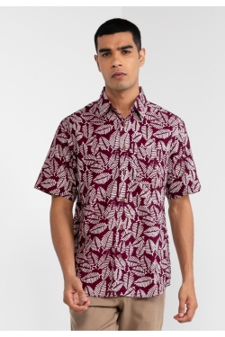 TUSCA MEN | Nuansa Batik Kemeja in Purple